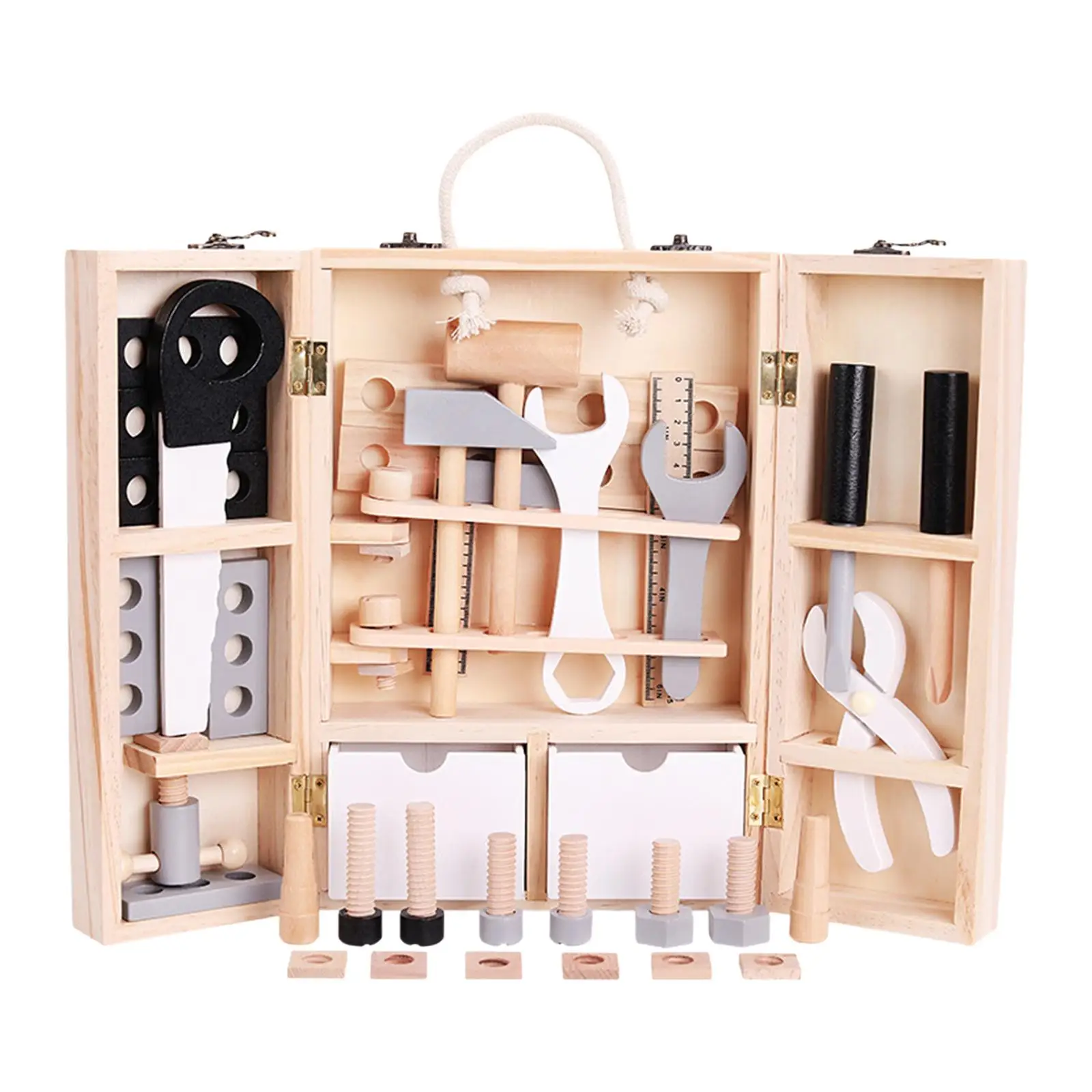 

Креативная искусственная обучающая игрушка Монтессори, комплект деревянных инструментов