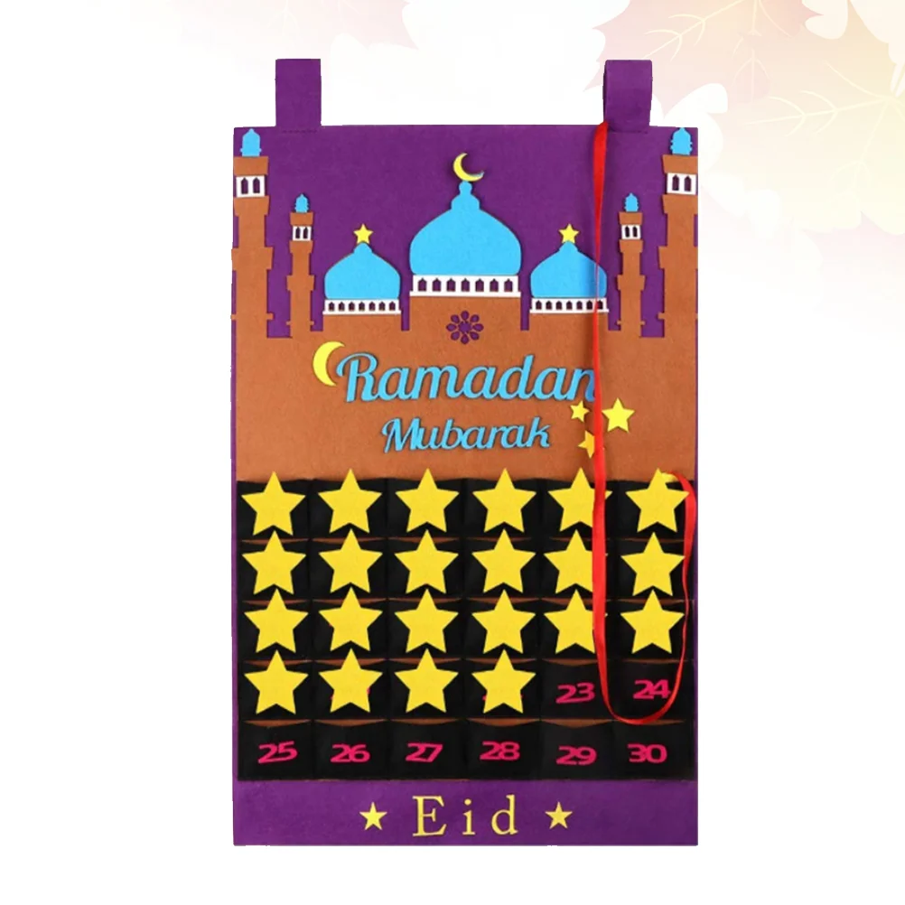 

Calendar Advent Wall Countdown Ramadan Hanging Party Decorations Day Anniversary Islamic Decoration Eid Decor