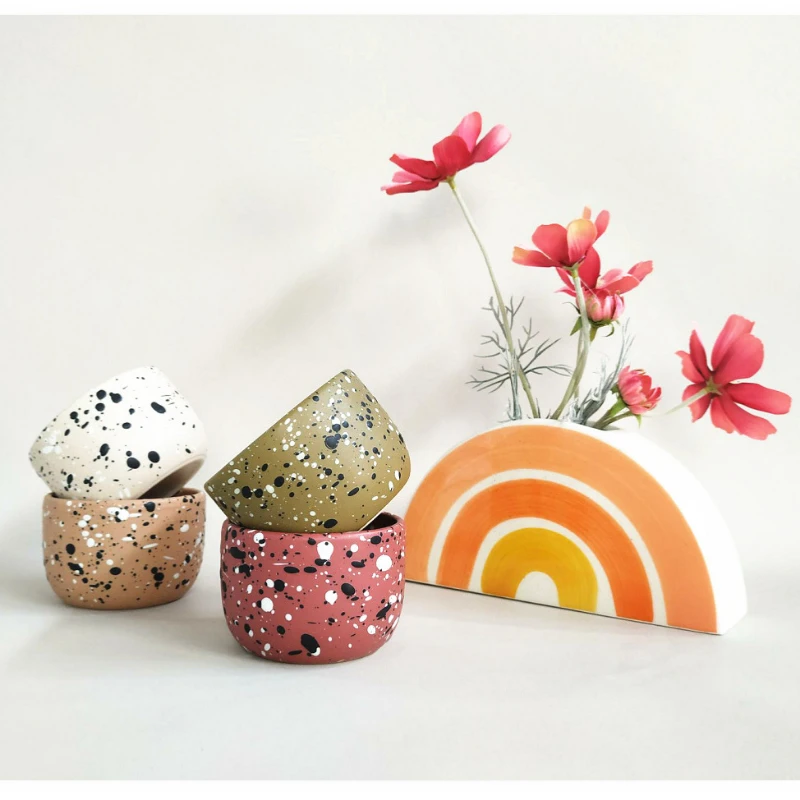 Скандинавская Фарфоровая Кофейная Чашка Объемом 140 Мл С Глазурью От Шоколада И