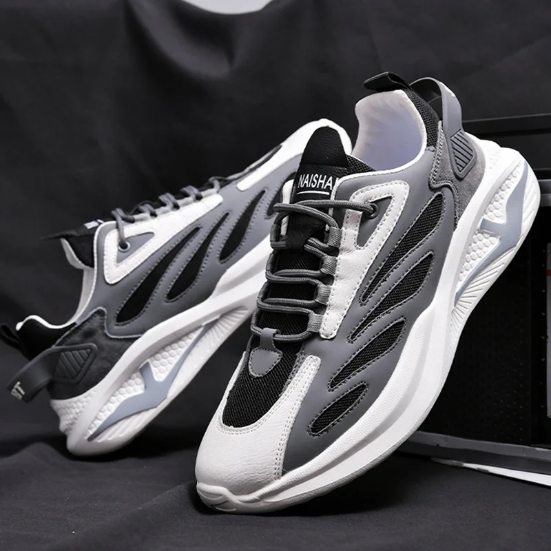 2022 Autumn Low-top Men Shoes New Fashion Trend Non-slip Casual Sports Shoes Comfortable Breathable Wear-resistant Walking Shoes