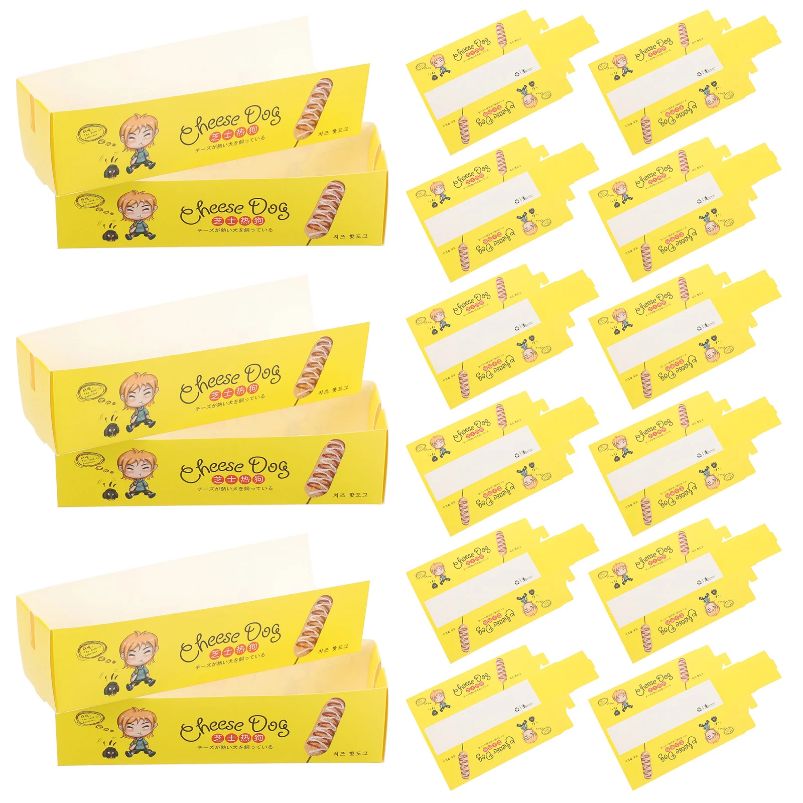 100 шт. коробки для хот-догов собаки колбаса контейнеры еды бумажный поднос суши