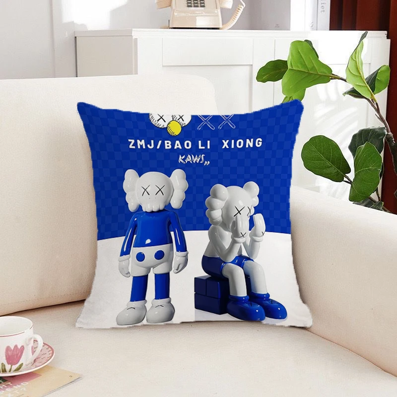 

Kaw-s Cushion Cover 45*45 Duplex Printing Pillowcases for Pillows 45x45 Anime Pillow Covers Pillowcase Short Plush Cushions Home