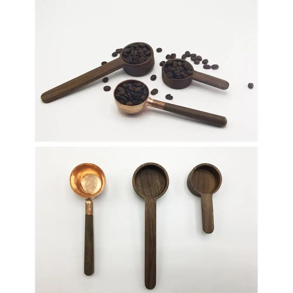 

1 Piece Wooden Measuring Coffee Scoops Handmade Coffee Spoon For Coffee Beans Ground Beans Protein Powder Spices