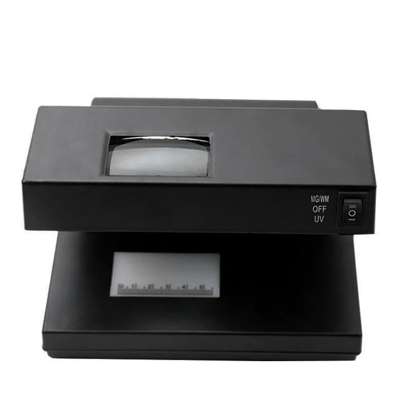 

Portable Desktop Counterfeit Bill Money Detector Cash Currency Banknotes Notes Checker Support Ultraviolet UV And Magnifier US P