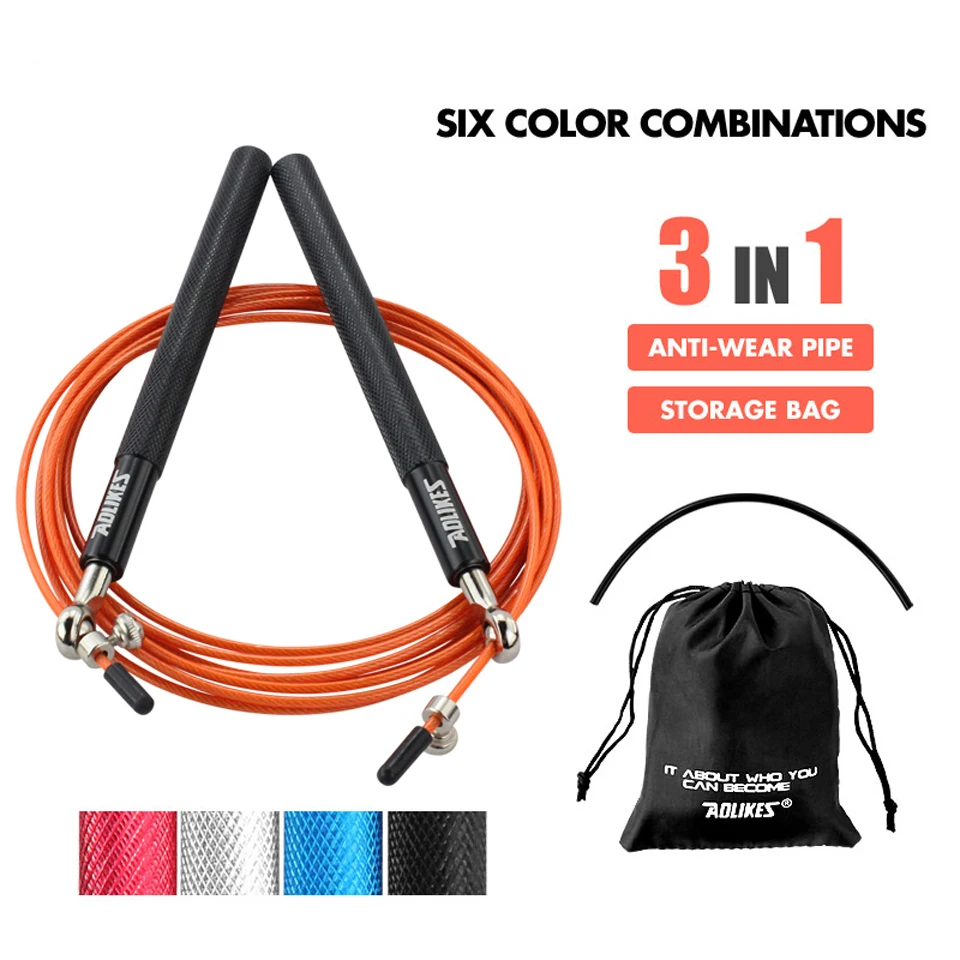 

Professional Skipping Rope Jump Rope for MMA Boxing Fitness Skip Workout Training with Carrying Bag Weight Loss Equipment
