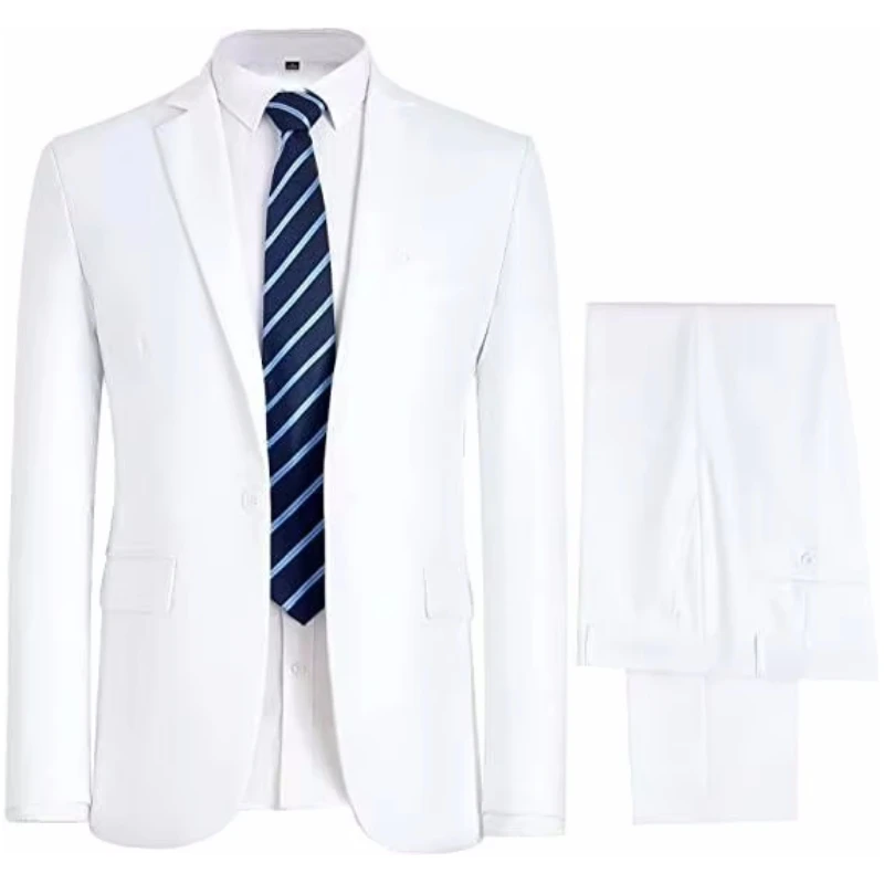 Мужской костюм из 2 предметов темно-серого цвета с лацканами на одной пуговице