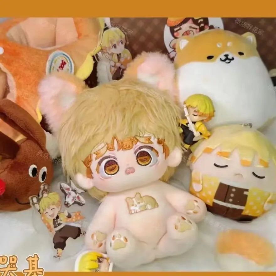 

Игрушка плюшевая kimetsu no yaiba Agatsuma Zenitsu, хлопковая кукла для косплея, наряд, кукла, плюшевая подушка, подарок на Рождество