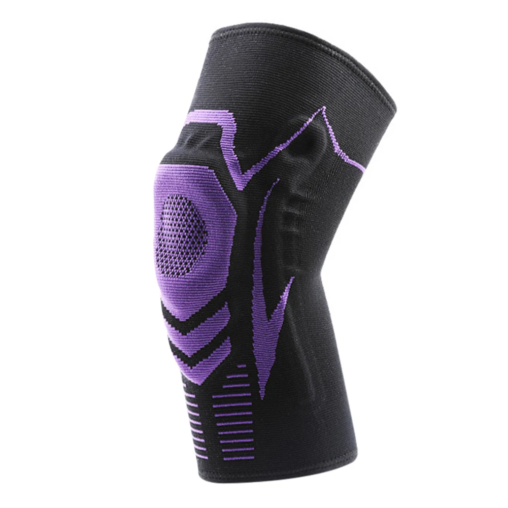 

NEW 1 Pc Basketball Running Fitness Silicone Elastic Non-slip Spring Support Knee Pad