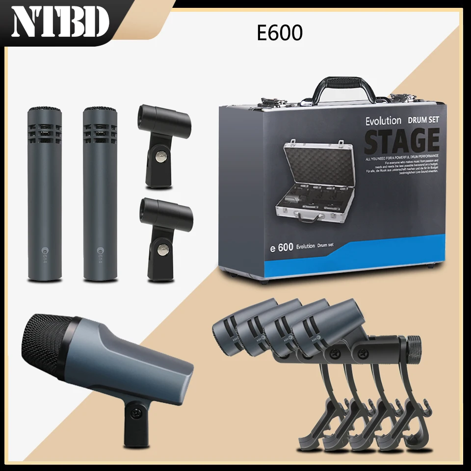Микрофон NTBD E602 1 шт. 2 E614 4 E604 профессиональный ударный микрофон E600 набор