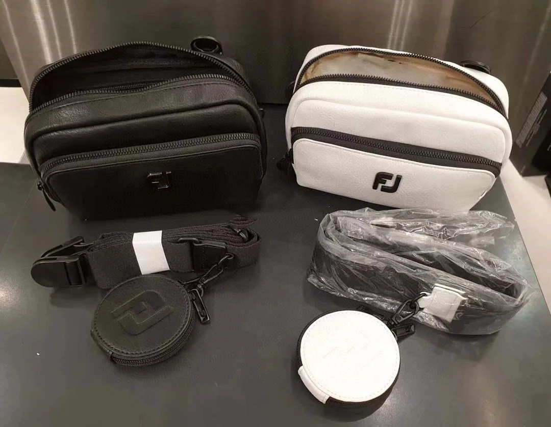 New Spring/Summer Golf Men's and Women's Crossbody Bag, Practical Storage Bag, Double Layer Design, High Quality Leather