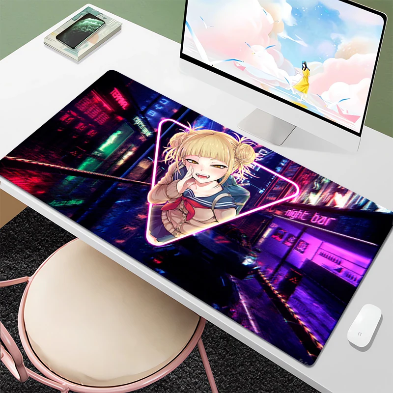 

Gaming Mouse Pad Anime Himiko Toga Mousepad Xxl Pc Accessories Desk Protector Setup Gamer Table Computer and Office Rubber Mat