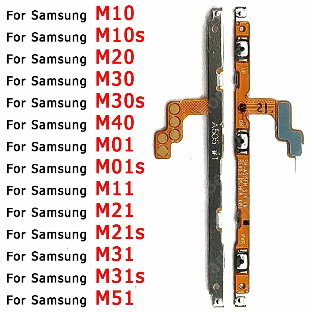 

Side Button Volume New Replacement For Samsung Galaxy M11 M21 M21s M31 M31s M51 M10 M20 M30 M30s M40 Power On Off Key Flex Cable