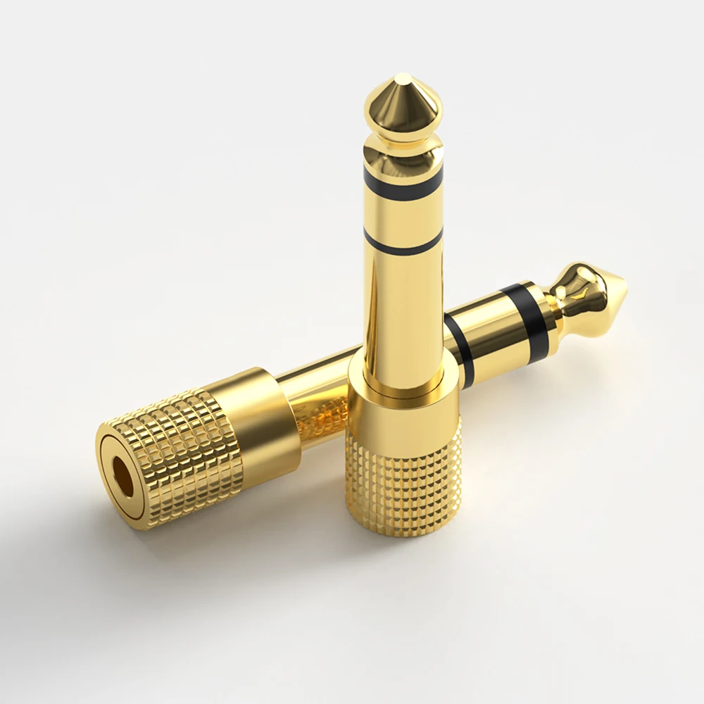 6.5mm 6.35mm Male to 3.5mm Female Jack Plug Audio Connector Headset Microphone Guitar Recording Adapter 6.5 Converter Aux Cable
