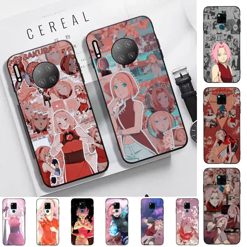 BANDAI Naruto Haruno Sakura Phone Case for Huawei Mate 20 10 9 40 30 lite pro X Nova 2 3i 7se