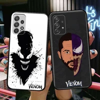 venom comics phone case hull for samsung galaxy a70 a50 a51 a71 a52 a40 a30 a31 a90 a20e 5g a20s black shell art cell cove