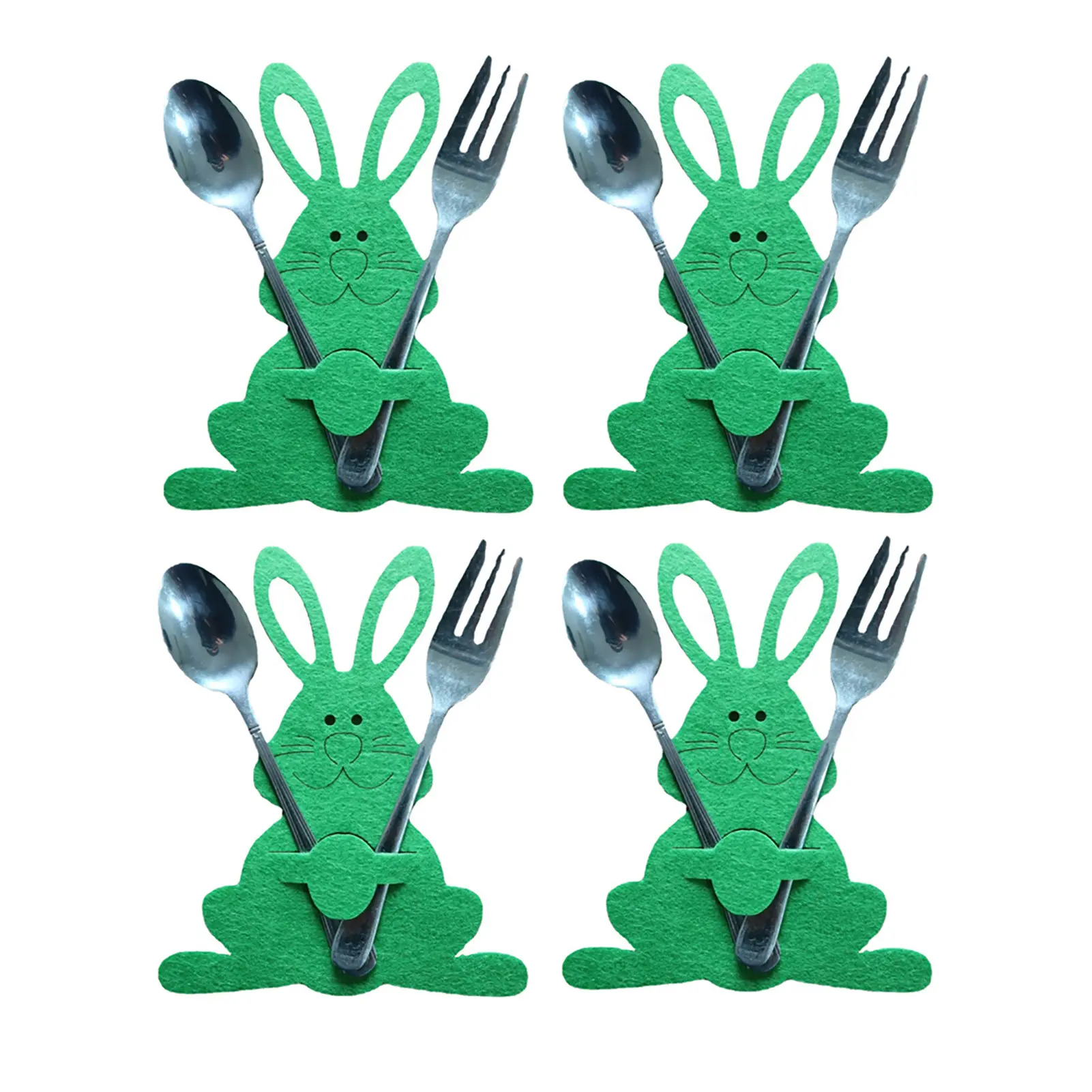 

4 шт., пасхальные разноцветные держатели для столовых приборов