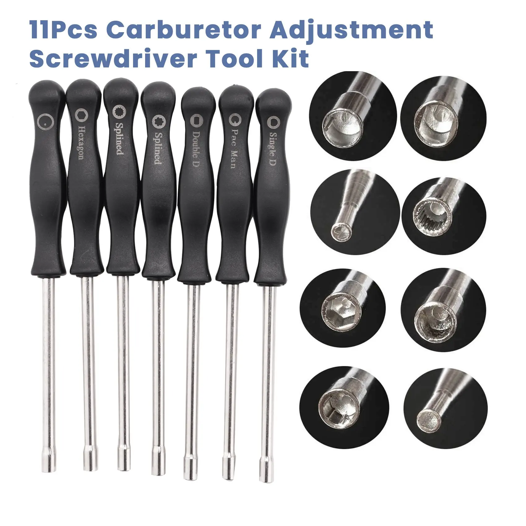 11 шт. набор отверток для регулировки карбюратора с иглами чистки щетки пригодные
