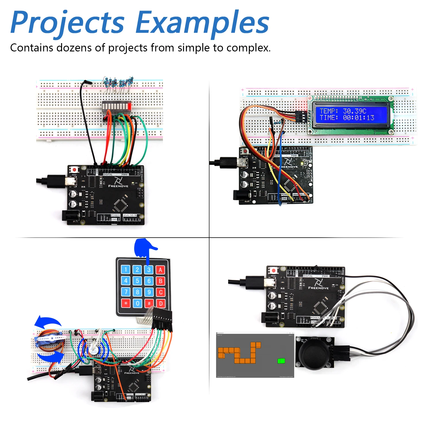 Стартовый комплект Freenove с радиочастотной идентификацией V2.0 для Arduino UNO R3 V4 266