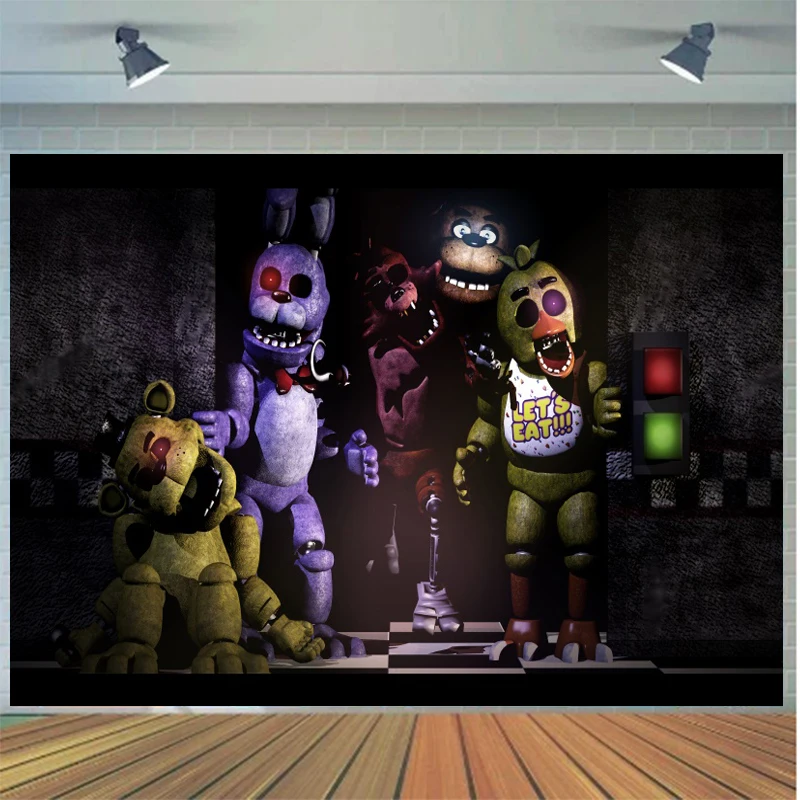 

Disney Toy Bear Background Game Friday Young Birthday Party Decoration Banner Photography Backdrop Photo Studio Customize