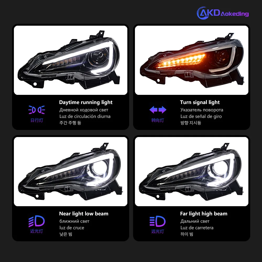 Автомобильные фары для Toyota 86 2012-2020 Subaru брикет автомобильная фара в сборе