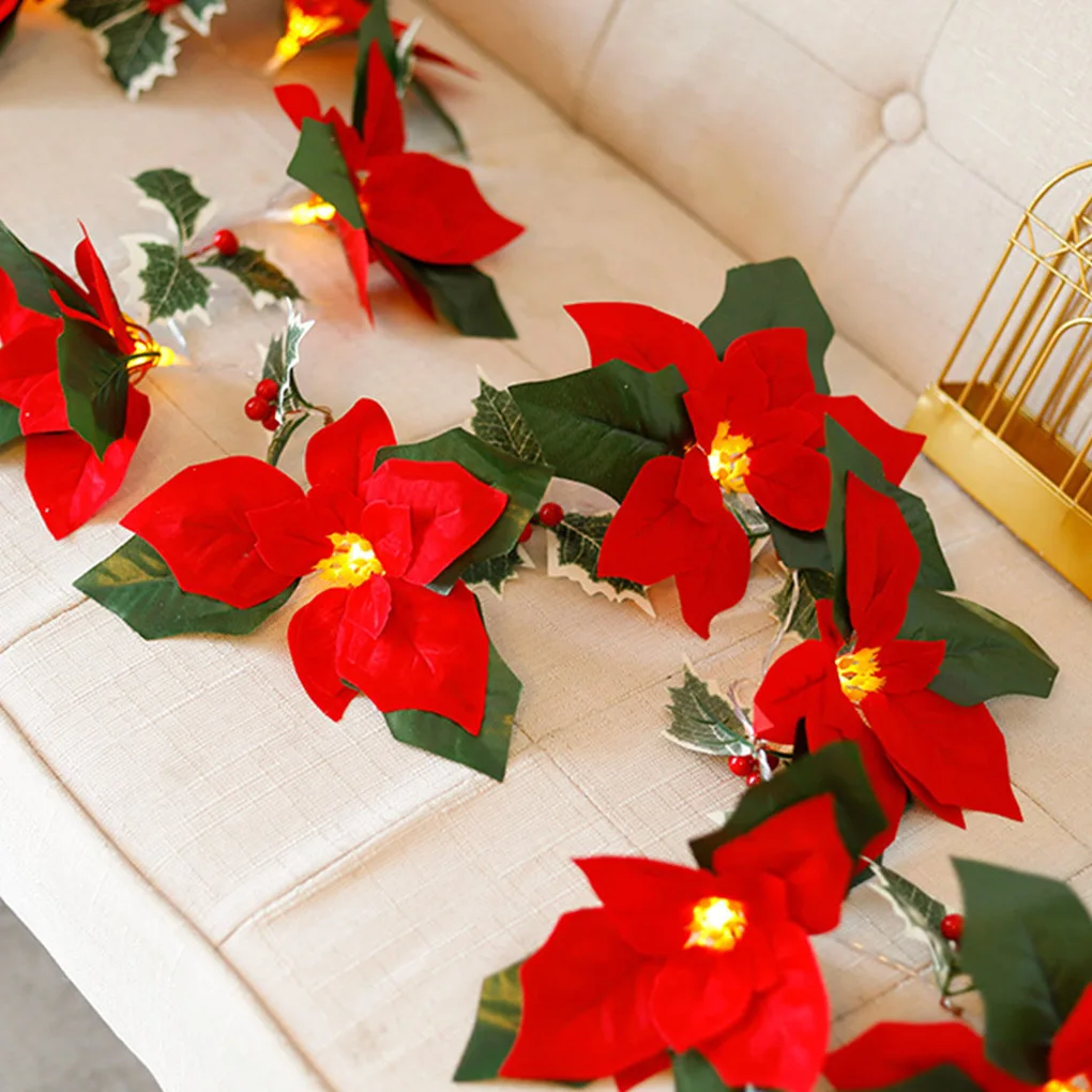 

Christmas String Light Wall Window Lamp IP54 Holiday Themed Plants Lighting Decoration Art DIY Battery Operated Indoor Outdoor