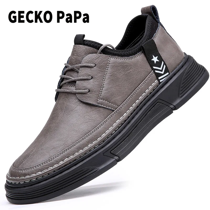 

Autumn Men Leathe Casual Shoes 2022 New Men Comfortable High Quality Platform Wear-resistant Male Sports Shoes Zapatos Hombre