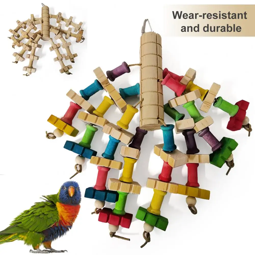 

Универсальная жевательная игрушка, устойчивая к разрывам, тренировочная игрушка, жевательная игрушка для птиц, мини-упражнения