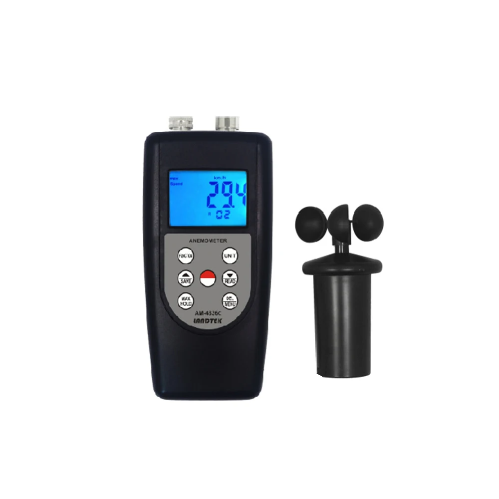 Цифровой анемометр AM-1236C с тремя чашками температура ветра высокий уровень объем