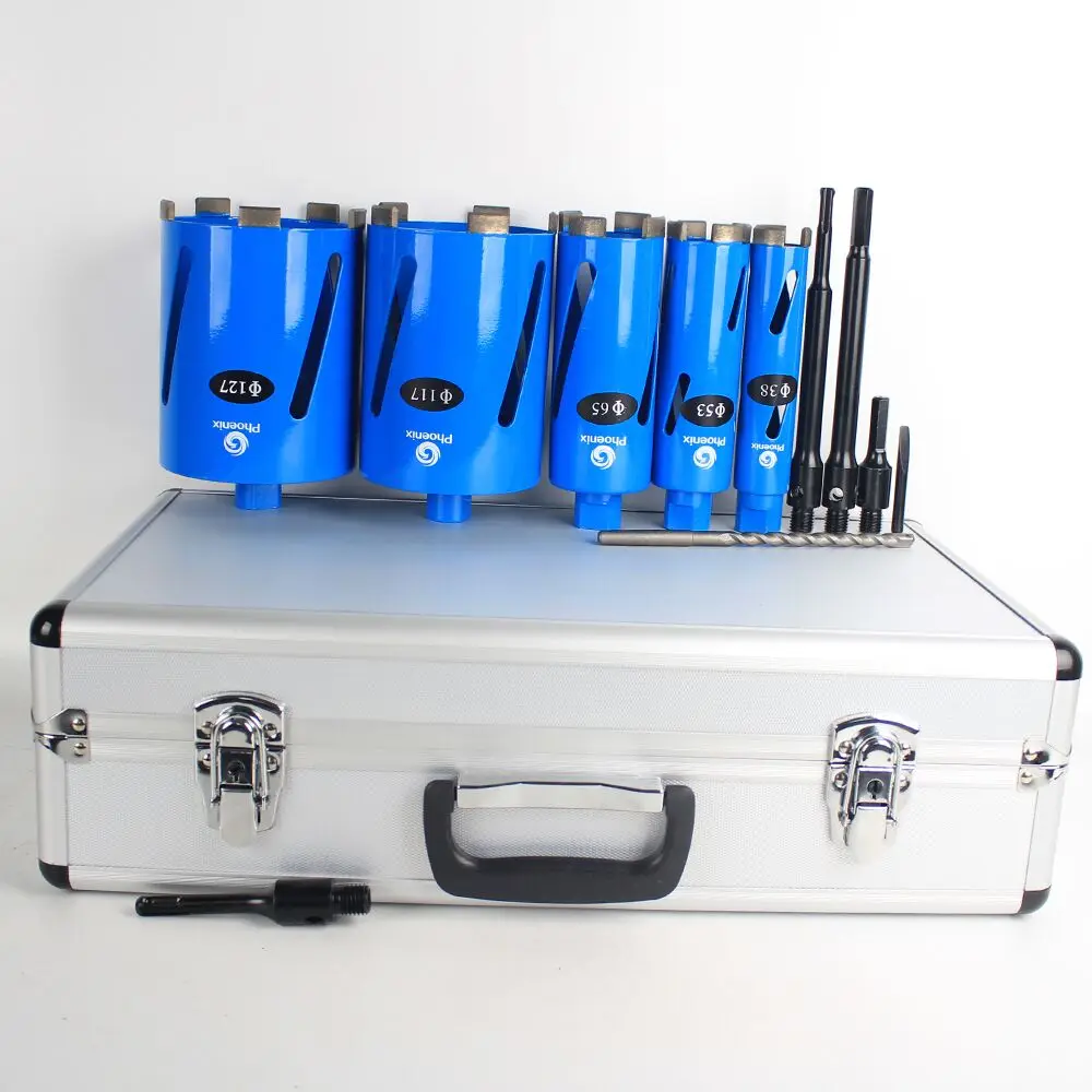 

Raizi 5pcs Diamond Core Drill Bit Set Concrete Hole Saw Kit