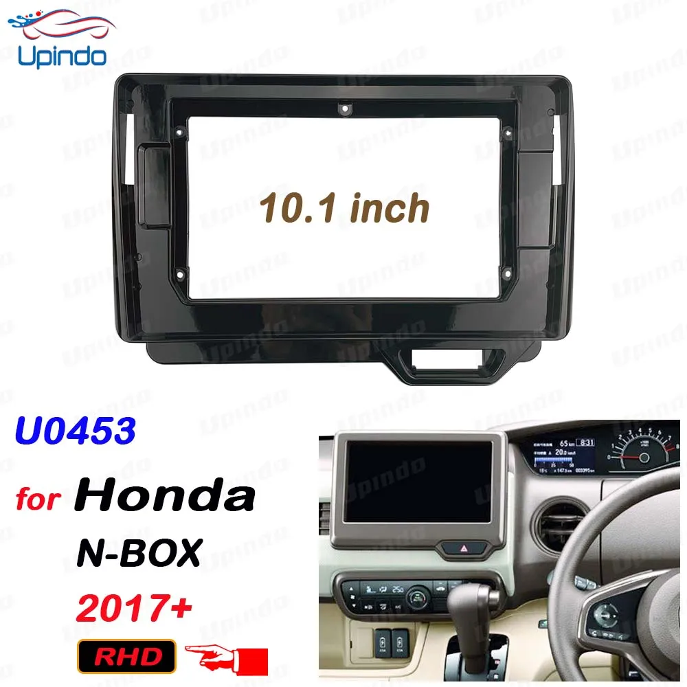 

Автомобильные аксессуары 2 Din 10,1 дюймовая панель радио Fascia DVD GPS MP5 Панель рамка для Honda N-BOX RHD 2017 + комплект крепления приборной панели