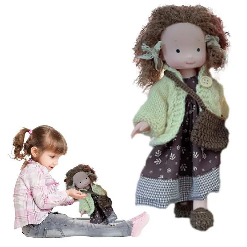 

Плюшевая кукла Waldorfs Astoria ручной работы, кукла Waldorfs, кукла BJD, детская игрушка с комплектом одежды