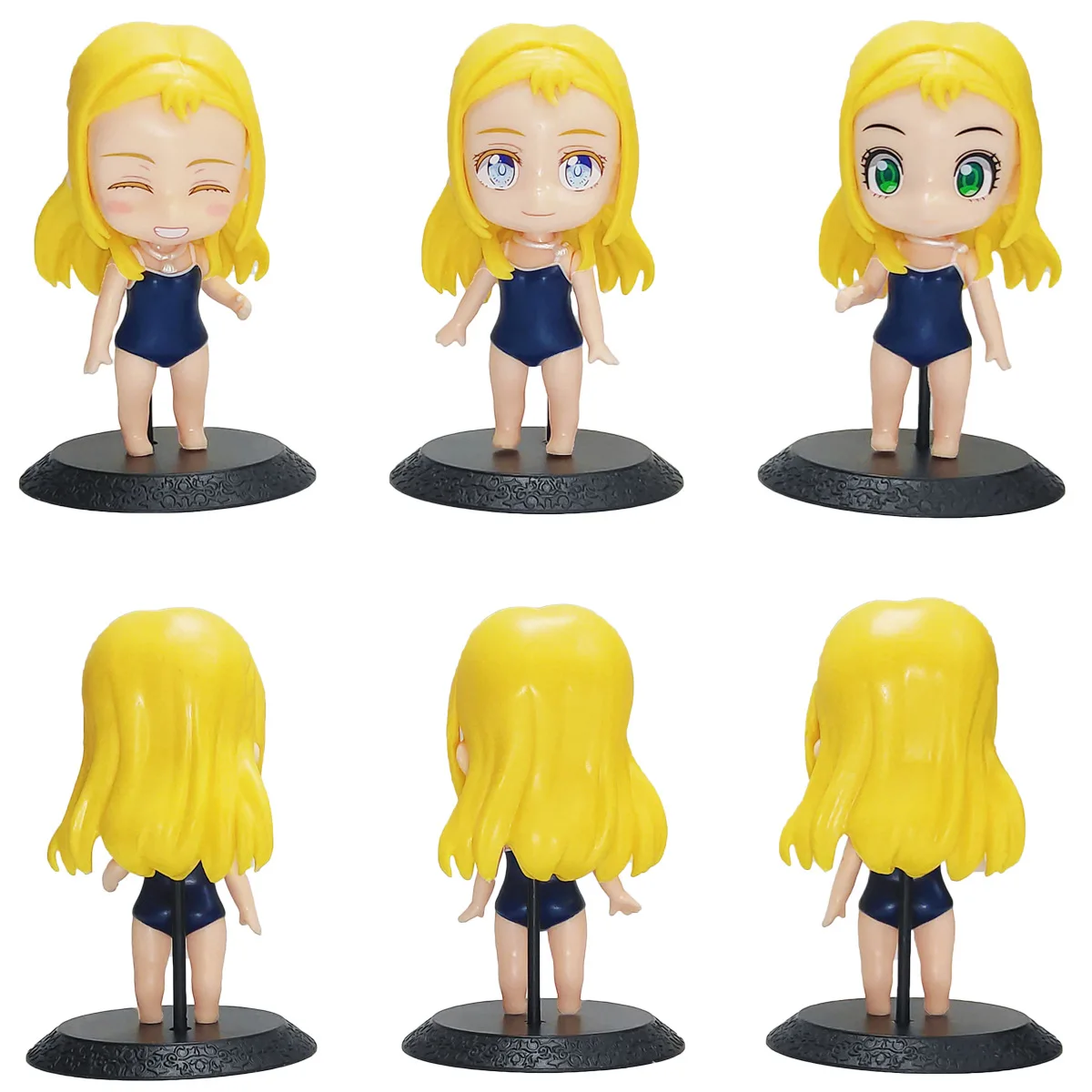 

3pcs/set 10cm Cartoon Summer Time Rendering Kofune Ushio Q Version Doll PVC Action Figure Model Toys