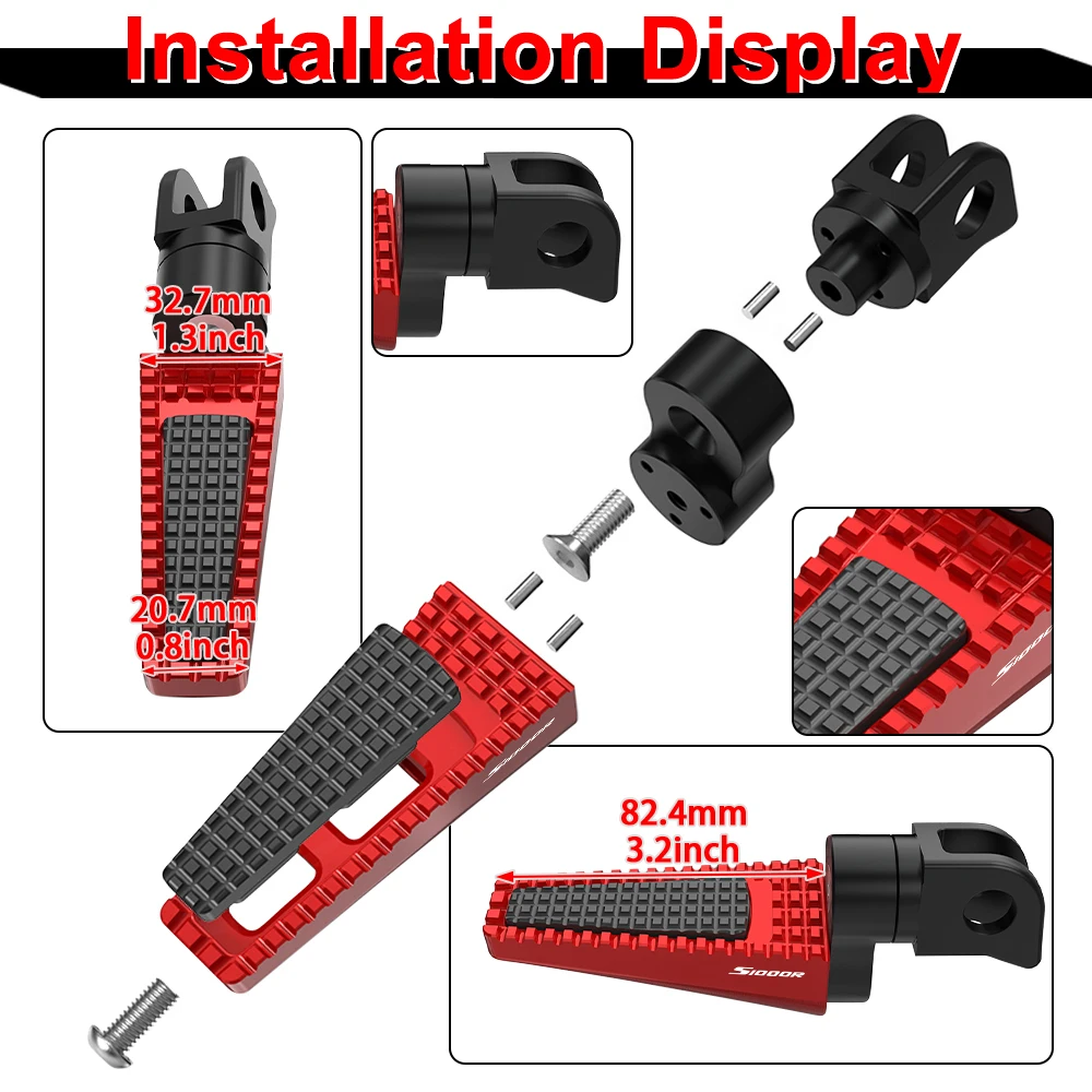 Регулируемые передние и задние подножки для мотоцикла педаль BMW S1000R 2R10/K47 2013 2014 2015