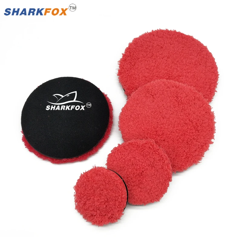 Car Polish Disc 3/4/5/6/7 Inch Microfiber Polishing Pad Sealing Wax Buffing Pads For DA/RO Polisher Removing Wax Buffer Pads