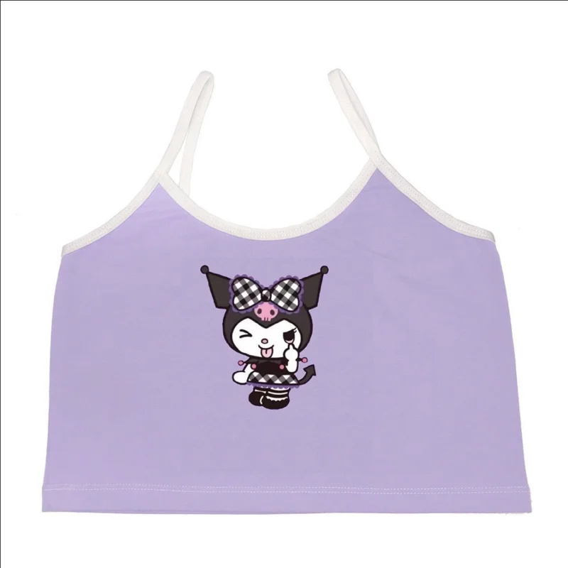 Женский короткий топ HELLO KITTY y2k с мультяшным принтом модная сексуальная футболка