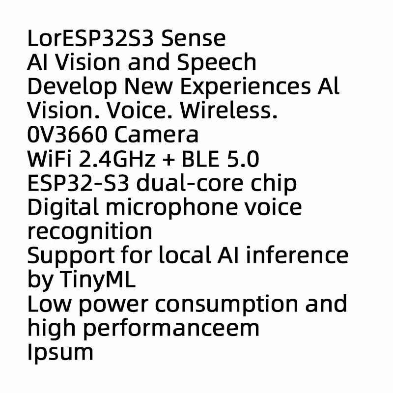 Фото Портативная камера Seeed Studio ESP32S3 Sense для распознавания изображений, плата разработки с камерой OV3660, комплект разработчика Esp32-S3, бесплатная доставка №2