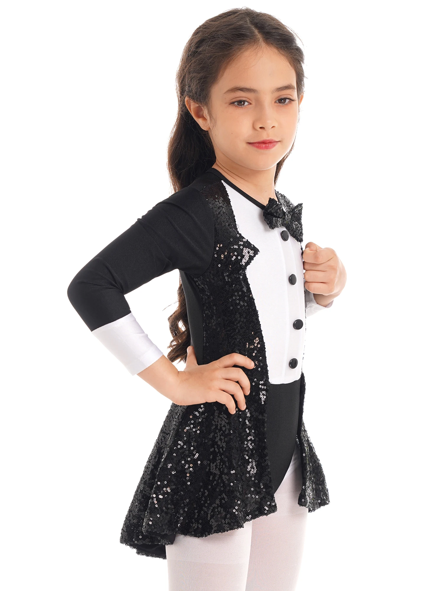 Детский галстук-бабочка с блестками для девочек | Тематическая одежда и униформа