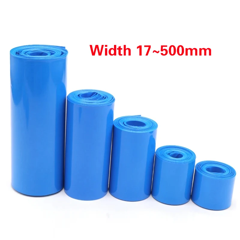 

PVC Heat-shrinkable Tube 18650 Lithium Battery Wrapping Sleeve Battery Box Cable Waterproof Flame-retardant Insulation Film