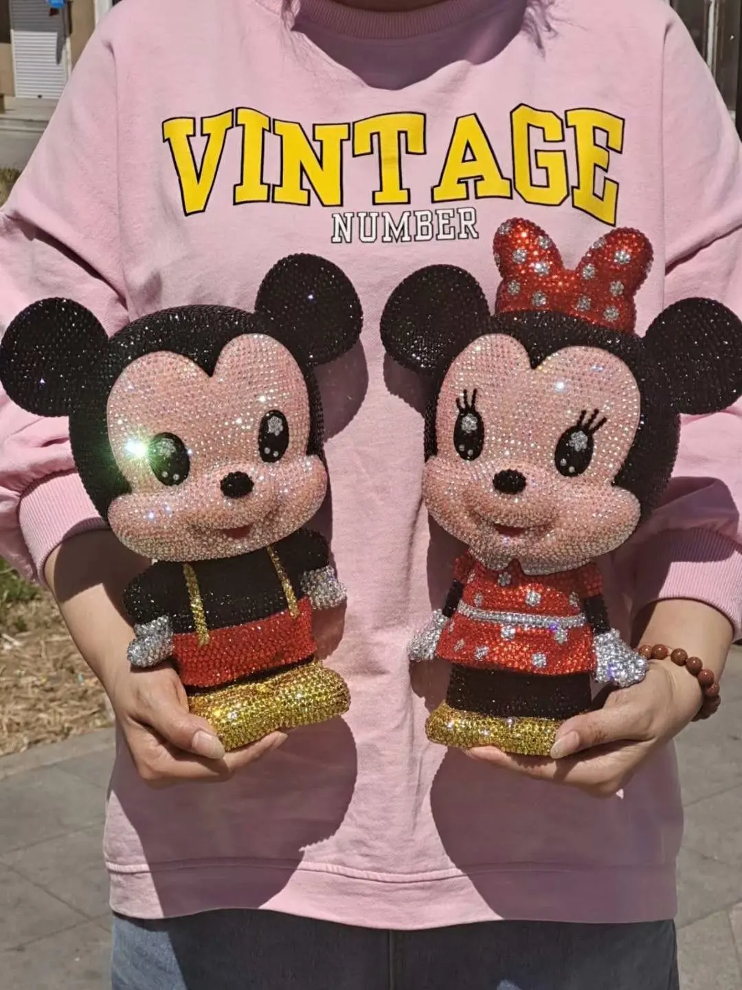 Сделай сам алмазная живопись орнамент Disney Микки Маус Минни мультфильм копилка