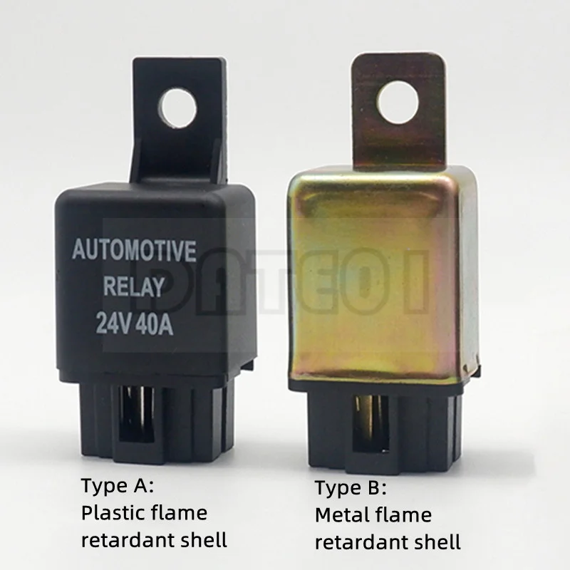 

Автомобильное реле кондиционирования воздуха с гнездом 12 В 24 В, высокая мощность, 4 контакта, 40 А, сделай сам, пластиковая огнестойкая оболоч...