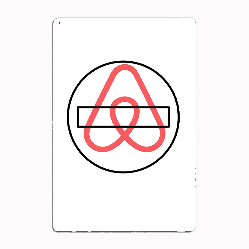 ANTI-AIRBNB металлический знак плакат украшение стены гаражной комнаты кинотеатр