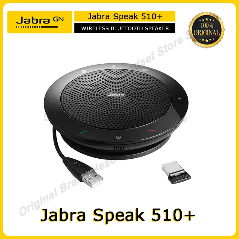 

Original Jabra Speak 510+ UC/MS Wireless Bluetooth/USB Speaker for Softphone /for Computer Speaker for Meeting Link 380 USB