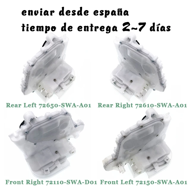 Автомобильный привод замка передней и задней левой и правой двери для Honda CR-V CRV 07-11 72150-SWA-A01 72110-SWA-D01 72650-SWA-A01 72610-SWA-A01