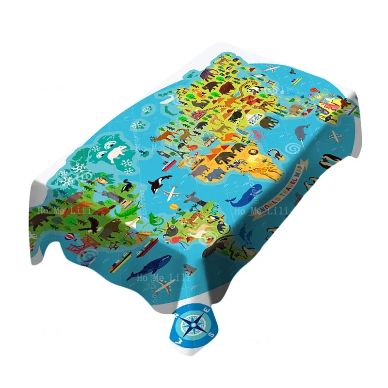 Карта мира учиться страны география путешествий и туризма пейзаж иллюстрация