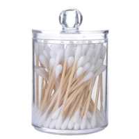 2022cotton swabs storage holder box transparent makeup cotton pad cosmetic jewelry organizer plastic container homehold case box