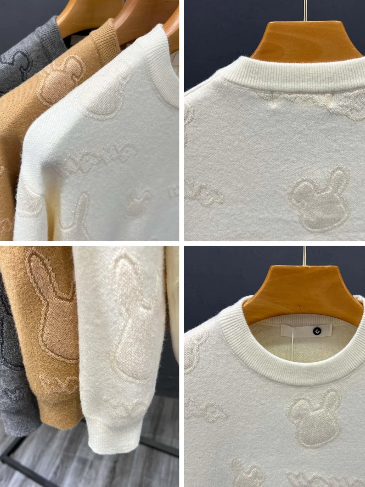 Осенне-зимний простой теплый повседневный вязаный мужской новый утолщенный