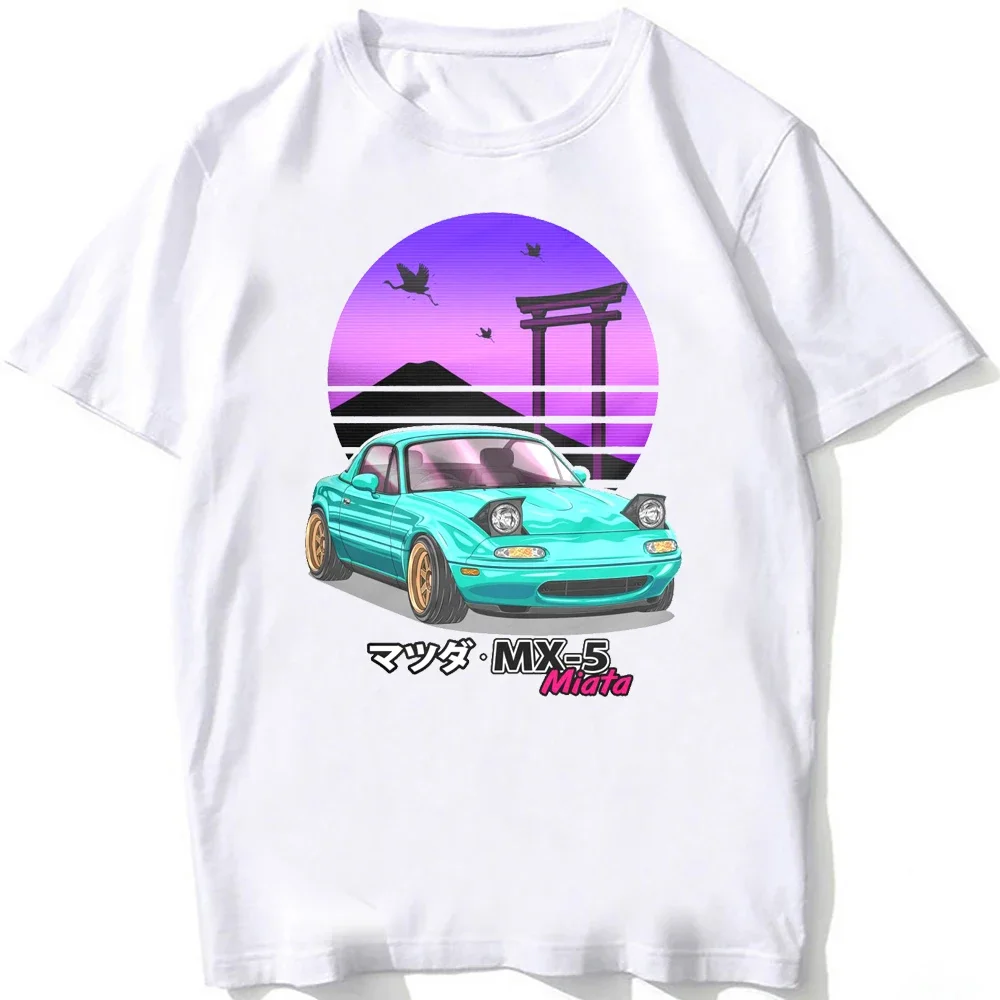 Футболка Miata MX5 поколения унисекс Классическая рубашка в стиле ретро с коротким