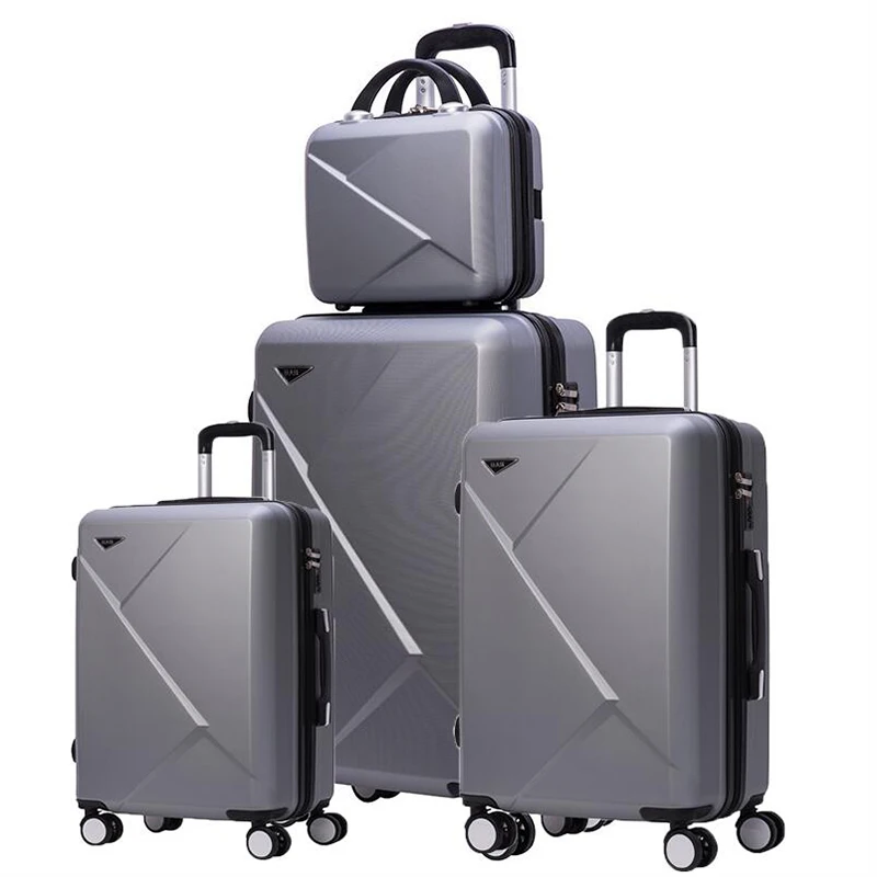 

TRAVEL TALE Spinner ABS Travel Suitcase Set Hardside Trolley Case Luggage Sets 3pcs Free Shipping