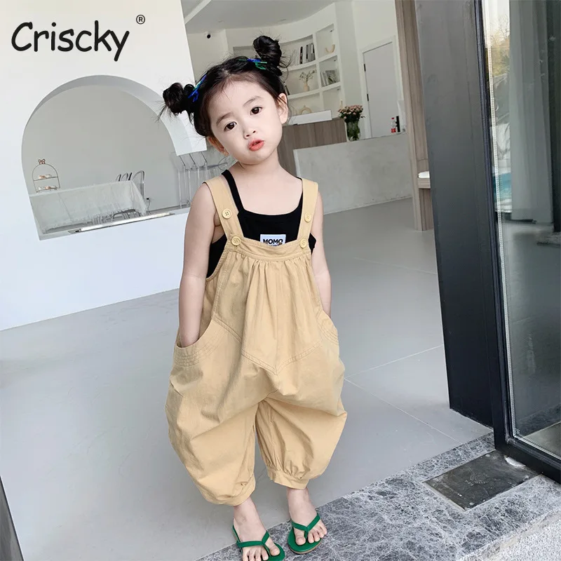 

Criscky 2022 New Children Toddler Boys Kids Solid Overalls Suspender Trousers Casual Baby Bib Pants Solid Outwear
