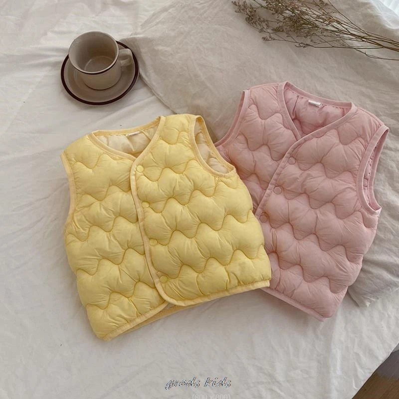 Лидер продаж осенне-зимняя новинка детская одежда пуховый хлопковый жилет